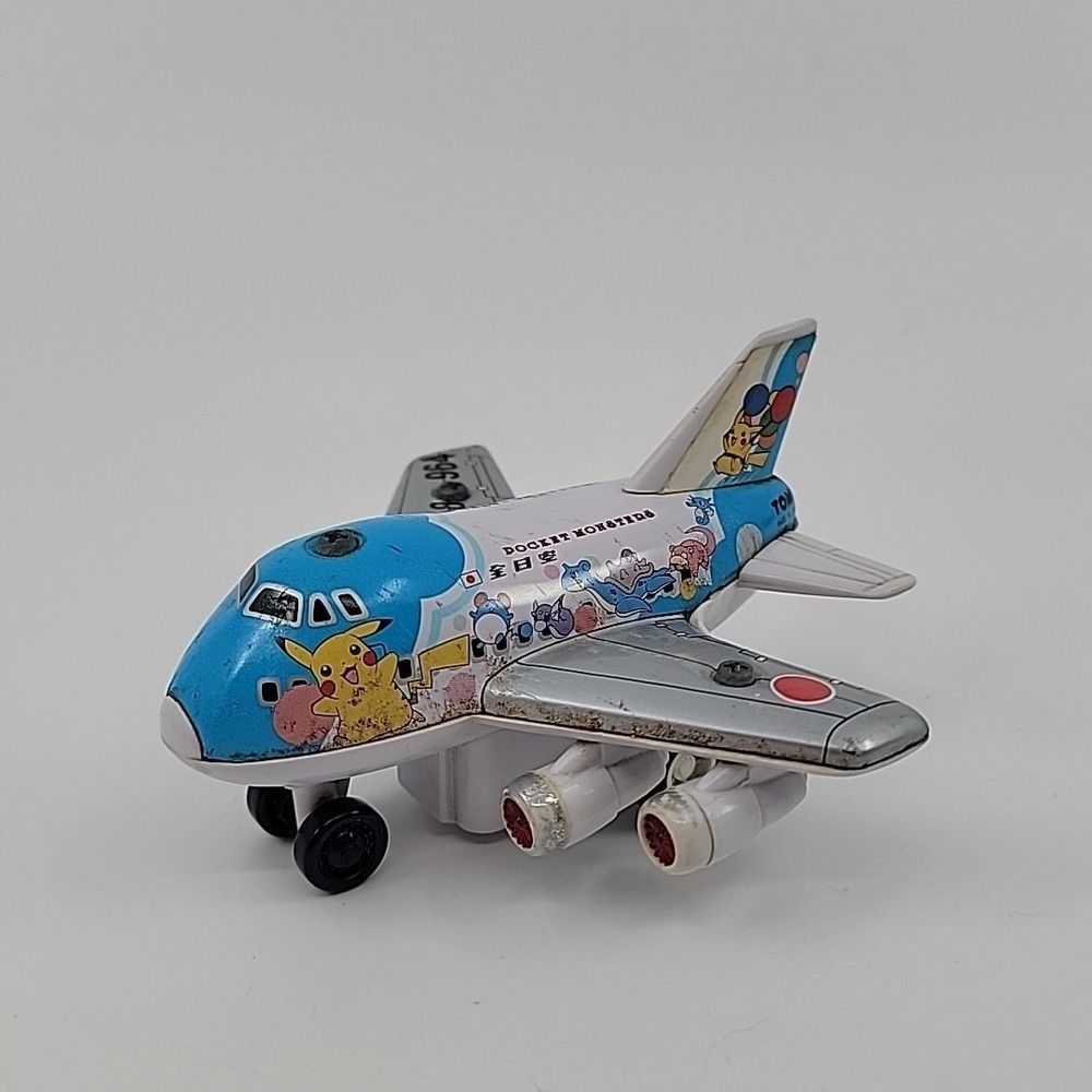 Pokemon Pocket Monsters Tomy 1999 Pull Back Airplane Plane Toy Japanese Nintendo